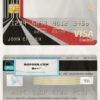 Lithuania (Litva) Citadele bank visa electron card, fully editable template in PSD format