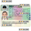 MALTA entry visa PSD template, fully editable