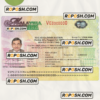 Malaysia Visa PSD template, completely editable scan effect