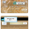 Malta Central bank visa classic card, fully editable template in PSD format