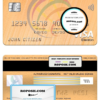Moldova Procredit bank visa electron card, fully editable template in PSD format