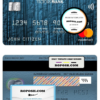 Moldova Victoriabank mastercard, fully editable template in PSD format