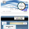 Mongolia Development bank visa classic card, fully editable template in PSD format