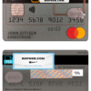 Germany N26 bank mastercard template in PSD format, fully editable