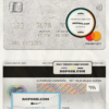 Nepal Kumari bank mastercard, fully editable template in PSD format