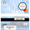 Netherlands (Holland) Crawford Technologies bank mastercard, fully editable template in PSD format