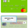 New Zealand Kiwibank mastercard credit card template in PSD format