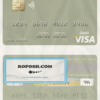 North Macedonia Stater Banka AD Kumanovo visa debit card, fully editable template in PSD format
