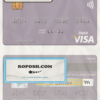 Pakistan Meezan Bank Limited visa debit card, fully editable template in PSD format
