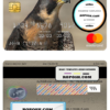 Pakistan The bank of Khyber mastercard, fully editable template in PSD format