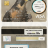 Pakistan The bank of Khyber visa classic card, fully editable template in PSD format