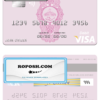 Palestine Bank of Palestine visa debit card, fully editable template in PSD format