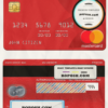 Panama Multibank mastercard, fully editable template in PSD format