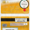 Philippines bank of Communications mastercard gold, fully editable template in PSD format
