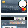 Philippines Bank of the Philippine mastercard platinum, fully editable template in PSD format