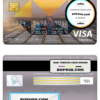 Poland HSBC bank visa electron card, fully editable template in PSD format