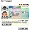 Poland schengen visa PSD template, with fonts
