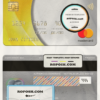 Portugal Activobank S.A. bank mastercard, fully editable template in PSD format