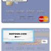 Portugal Banco BAI Europa mastercard, fully editable template in PSD format