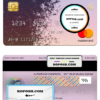 Qatar Development Bank mastercard, fully editable template in PSD format