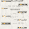 REDSTORE payment check PSD template scan effect