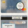 Romania Alpha Bank mastercard, fully editable template in PSD format