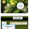 Romania CEC Bank visa classic card, fully editable template in PSD format