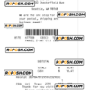 SHIP AND GO receipt template PSD template