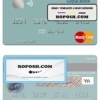 Saint Lucia Loyal Bank Limited mastercard credit card template in PSD format
