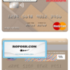 Saint Lucia Scotiabank mastercard credit card template in PSD format