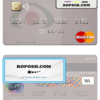 Salvador Banco Azteca mastercard credit card template in PSD format