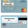 Salvador Bandesal Bank mastercard credit card template in PSD format