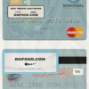 Salvador Bandesal Bank mastercard credit card template in PSD format