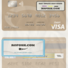 San Marino Banca Partner visa debit card template in PSD format