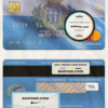 San Marino Banca di San Marino bank mastercard, fully editable template in PSD format