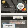 Saudi Arabia Bank Albilad bank mastercard platinum, fully editable template in PSD format