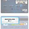 Saudi Arabia The Saudi British Bank visa debit card template in PSD format