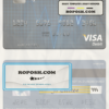 Saudi Arabia The Saudi British Bank visa debit card template in PSD format