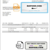 USA Costco invoice template in Word and PDF format, fully editable