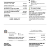 Jordan Jordanian Electric Power Co JEPCO electricity utility bill template in Word and PDF format