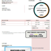 USA Hitech Inc. invoice template in Word and PDF format, fully editable