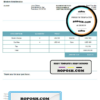 USA The Elysium invoice template in Word and PDF format, fully editable