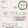 USA Venn Shipping invoice template in Word and PDF format, fully editable scan effect