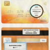 Senegal Attijariwafa Bank visa electron card, fully editable template in PSD format
