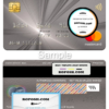 Serbia Societe Generale bank mastercard platinum, fully editable template in PSD format