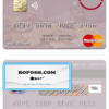 Seychelles Absa Bank Seychelles mastercard template in PSD format