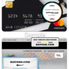 Singapore DBS bank mastercard, fully editable template in PSD format