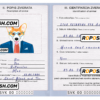 Slovakia dog (animal, pet) passport PSD template, fully editable