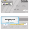 Slovakia Tatra Banka visa debit card template in PSD format