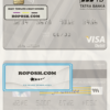 Slovakia Tatra Banka visa debit card template in PSD format